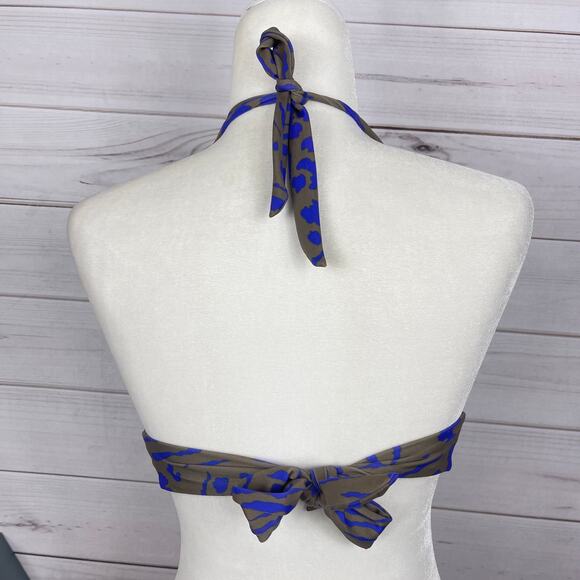 Victoria's Secret Push Up Bikini Top Gray Purple Animal‎ Print Size XS - Picture 3 of 5